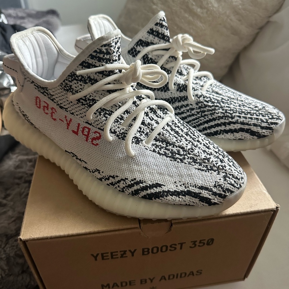 Adidas Yeezy Boost 350 - Black, White, and Red